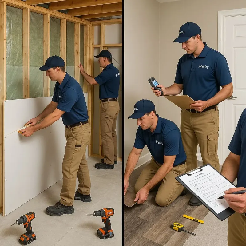 Repairs and Reconstruction process in Huntington, TX